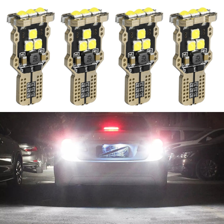 4pcs T15 DC12V / 1.5W / 0.13A / 540LM Car Decoding Reversing Light 9LEDs SMD-3030 Lamp Beads - Arrow Turn Lights by PMC Jewellery | Online Shopping South Africa | PMC Jewellery | Buy Now Pay Later Mobicred