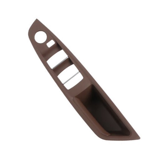 For BMW F10 2011-2017 Right Driving Car Door Window Lift Switch Trim Panel (Coffee) - Car Interior Mouldings by PMC Jewellery | Online Shopping South Africa | PMC Jewellery | Buy Now Pay Later Mobicred