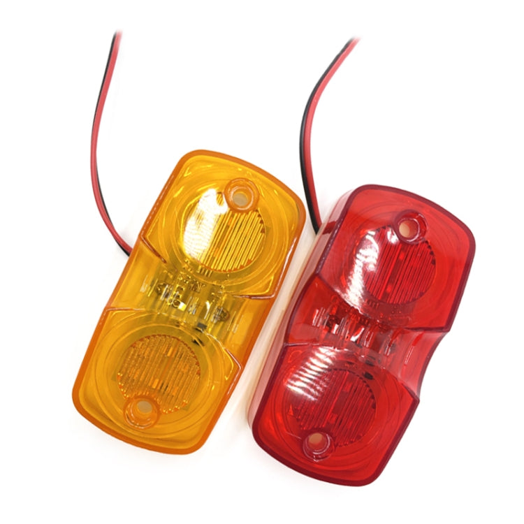 2pcs MK-106 Truck 12LEDs Side Marker Light (Yellow Light) - Running Lights by PMC Jewellery | Online Shopping South Africa | PMC Jewellery | Buy Now Pay Later Mobicred