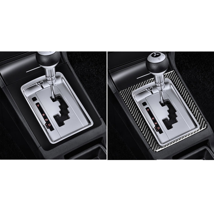 Car Carbon Fiber Gear Position Decorative Sticker for Mitsubishi Lancer-ex / EVO / Fortis 9-10th Generation, Left and Right Drive Universal High-configuration - Car Interior Mouldings by PMC Jewellery | Online Shopping South Africa | PMC Jewellery | Buy Now Pay Later Mobicred