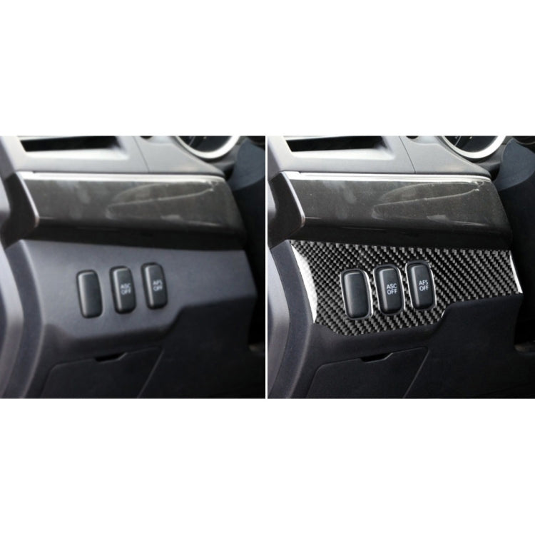 Car Carbon Fiber Dimming Control Panel Decorative Sticker for Mitsubishi Lancer EVO 2008-2015, Left Drive - Car Interior Mouldings by PMC Jewellery | Online Shopping South Africa | PMC Jewellery | Buy Now Pay Later Mobicred