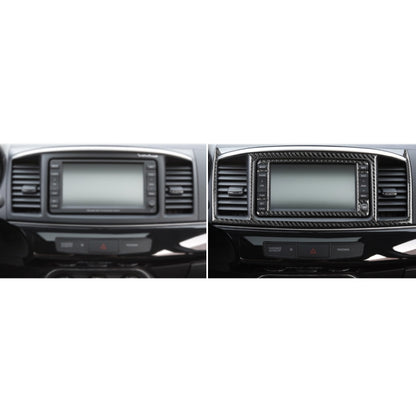 2 PCS Car Carbon Fiber Navigation System Display Decorative Sticker for Mitsubishi Lancer EVO 2008-2015, Left and Right Drive Universal - Car Interior Mouldings by PMC Jewellery | Online Shopping South Africa | PMC Jewellery | Buy Now Pay Later Mobicred