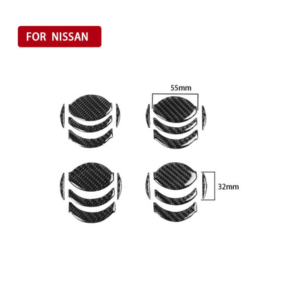 20 PCS Car Carbon Fiber Central Air Outlet Decorative Sticker for Nissan GTR R35 2008-2016, Left and Right Drive Universal - Car Interior Mouldings by PMC Jewellery | Online Shopping South Africa | PMC Jewellery | Buy Now Pay Later Mobicred