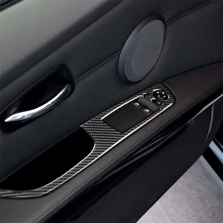 2 PCS Carbon Fiber Car Left Driving Lifting Panel Decorative Sticker for BMW E92 2005-2012, Diameter: 40.4cm - Car Interior Mouldings by PMC Jewellery | Online Shopping South Africa | PMC Jewellery | Buy Now Pay Later Mobicred