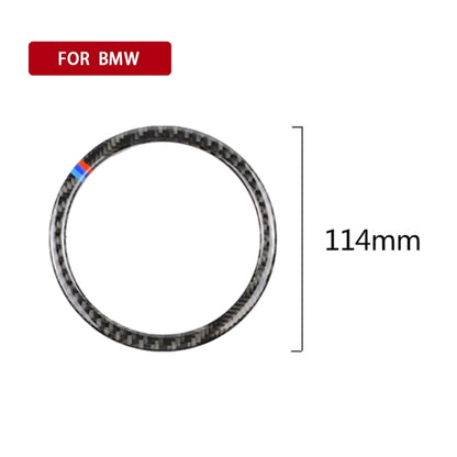 4 PCS Three Color Carbon Fiber Car Horn Ring Decorative Sticker for BMW F30 2013-2018 / F34 2013-2017 - Car Interior Mouldings by PMC Jewellery | Online Shopping South Africa | PMC Jewellery | Buy Now Pay Later Mobicred