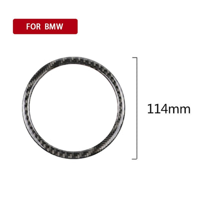 4 PCS Carbon Fiber Car Horn Ring Decorative Sticker for BMW F30 2013-2018 / F34 2013-2017 - Car Interior Mouldings by PMC Jewellery | Online Shopping South Africa | PMC Jewellery | Buy Now Pay Later Mobicred