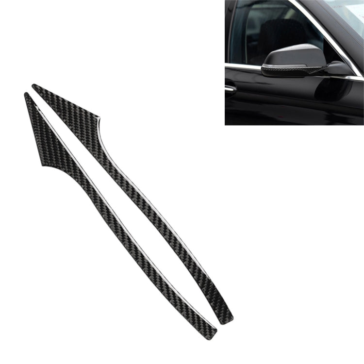 Carbon Fiber Car Rearview Mirror Bumper Strip Decorative Sticker for BMW 5 Series E60 2008-2010 / F10 2011-2017 /  F07 2010-2015 /  F01 2010-2015 - Lamp Decoration by PMC TechLife | Online Shopping South Africa | PMC TechLife | Buy Now Pay Later Mobicred