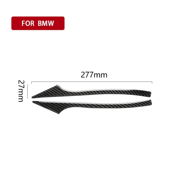 Carbon Fiber Car Rearview Mirror Bumper Strip Decorative Sticker for BMW 5 Series E60 2008-2010 / F10 2011-2017 /  F07 2010-2015 /  F01 2010-2015 - Lamp Decoration by PMC TechLife | Online Shopping South Africa | PMC TechLife | Buy Now Pay Later Mobicred