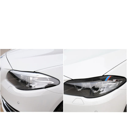 Three Color Carbon Fiber Car Lamp Eyebrow Decorative Sticker for BMW 5 Series F10 2010-2013 - Lamp Decoration by PMC Jewellery | Online Shopping South Africa | PMC Jewellery | Buy Now Pay Later Mobicred