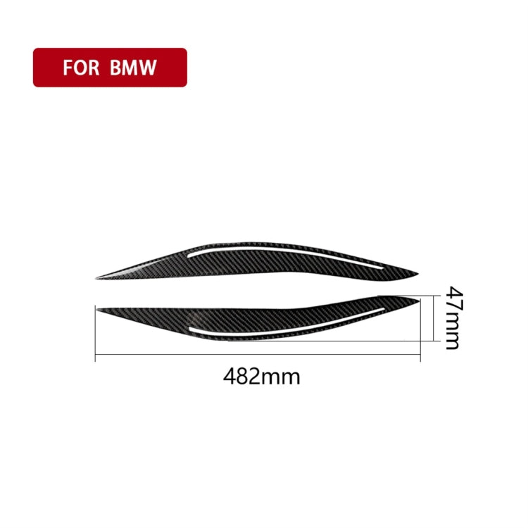 Carbon Fiber Car Lamp Eyebrow Decorative Sticker for BMW 5 Series F10 2014-2016 - Lamp Decoration by PMC Jewellery | Online Shopping South Africa | PMC Jewellery | Buy Now Pay Later Mobicred