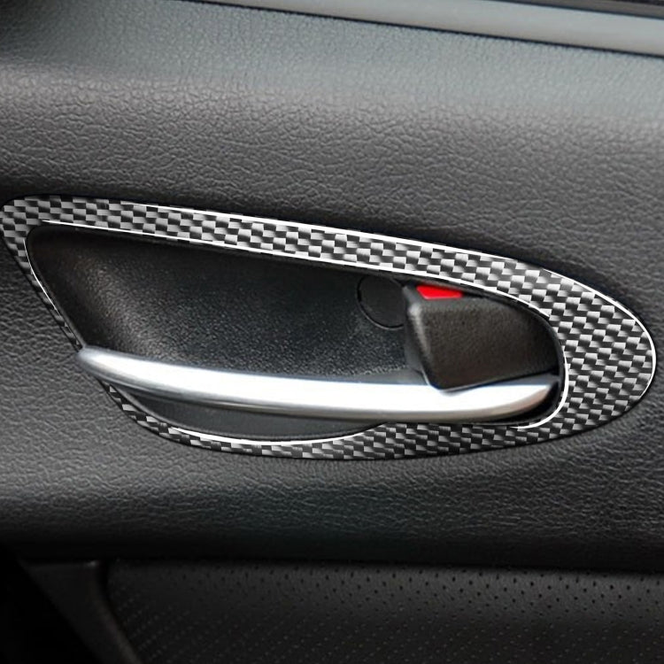 2 PCS Car Carbon Fiber Door Handle Decorative Sticker for Mazda RX8 2004-2008, Left and Right Drive Universal - Car Interior Mouldings by PMC Jewellery | Online Shopping South Africa | PMC Jewellery | Buy Now Pay Later Mobicred