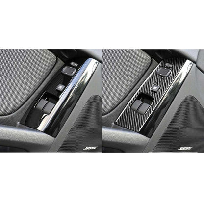 6 in 1 Car Carbon Fiber Left and Right Driving Seat Lift Decorative Sticker for Mazda RX8 2004-2008, Left Drive Low-configured - Car Interior Mouldings by PMC Jewellery | Online Shopping South Africa | PMC Jewellery | Buy Now Pay Later Mobicred