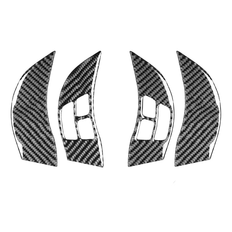 4 PCS Car Carbon Fiber Steering Wheel Decorative Sticker for Mazda RX8 2004-2008, Left and Right Drive Universal - Car Interior Mouldings by PMC Jewellery | Online Shopping South Africa | PMC Jewellery | Buy Now Pay Later Mobicred