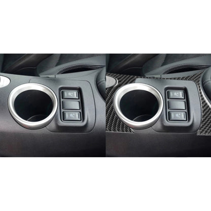 Car Carbon Fiber Cup Holder Panel Decorative Sticker for Nissan 370Z Z34 2009-, Left and Right Drive Universal - Car Interior Mouldings by PMC Jewellery | Online Shopping South Africa | PMC Jewellery | Buy Now Pay Later Mobicred