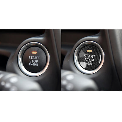 Car Carbon Fiber Engine Start Button Decorative Cover Trim for Mazda CX-8 (Black) - Decoration Rings by PMC Jewellery | Online Shopping South Africa | PMC Jewellery | Buy Now Pay Later Mobicred