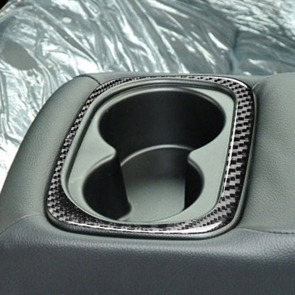 Car Carbon Fiber Rear Water Cup Holder Frame Decorative Sticker for Honda Civic 8th Generation 2006-2011, Left and Right Drive Universal - Car Interior Mouldings by PMC Jewellery | Online Shopping South Africa | PMC Jewellery | Buy Now Pay Later Mobicred