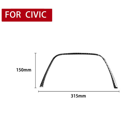 Car Carbon Fiber Upper Part of Speedometer Decorative Sticker for Honda Civic 8th Generation 2006-2011, Left and Right Drive Universal - Car Interior Mouldings by PMC Jewellery | Online Shopping South Africa | PMC Jewellery | Buy Now Pay Later Mobicred