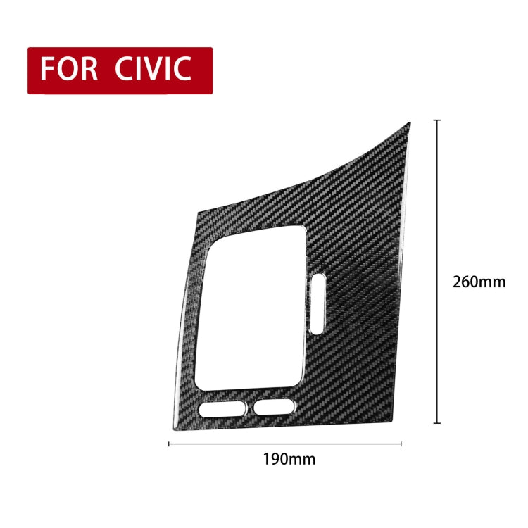 Car Carbon Fiber Driver Seat Left Side Air Outlet Panel Decorative Sticker for Honda Civic 8th Generation 2006-2011, Left Drive - Car Interior Mouldings by PMC Jewellery | Online Shopping South Africa | PMC Jewellery | Buy Now Pay Later Mobicred