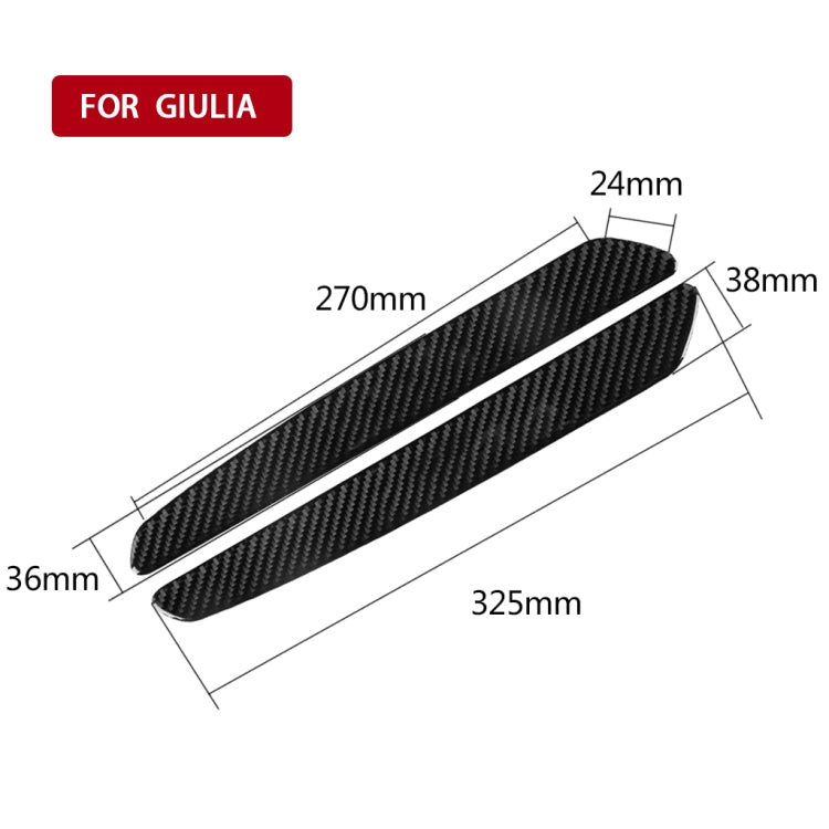 2 in 1 Car Carbon Fiber Welcome Pedal Decorative Sticker for Alfa Romeo Giulia 2017-2019, Left and Right Drive Universal - Car Interior Mouldings by PMC Jewellery | Online Shopping South Africa | PMC Jewellery | Buy Now Pay Later Mobicred