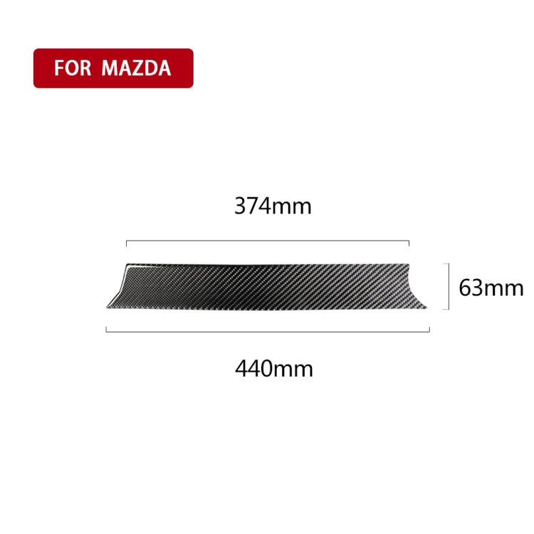 Car Carbon Fiber Dashboard Decorative Sticker for Mazda CX-5 2017-2018, Left and Right Drive Universal - Car Interior Mouldings by PMC Jewellery | Online Shopping South Africa | PMC Jewellery | Buy Now Pay Later Mobicred