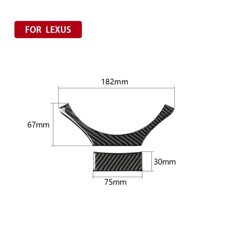 Car Carbon Fiber Steering Wheel Sets Decorative Sticker for Lexus NX200 / 200t / 300h 2014-2021, Left and Right Drive Universal - Car Interior Mouldings by PMC Jewellery | Online Shopping South Africa | PMC Jewellery | Buy Now Pay Later Mobicred