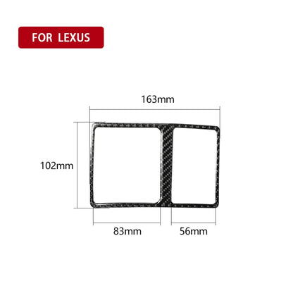 Car Carbon Fiber Trunk Switch Decorative Sticker for Lexus IS250 300 350C 2006-2012, Left and Right Drive Universal - Car Interior Mouldings by PMC Jewellery | Online Shopping South Africa | PMC Jewellery | Buy Now Pay Later Mobicred