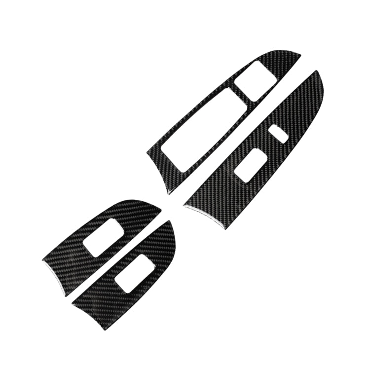 Car Carbon Fiber Window Glass Lift Decorative Sticker for Lexus IS250 300 350C 2006-2012, Left Drive - Car Interior Mouldings by PMC Jewellery | Online Shopping South Africa | PMC Jewellery | Buy Now Pay Later Mobicred