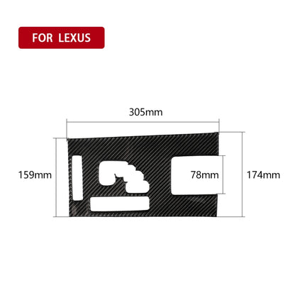 Car Carbon Fiber Gears A Decorative Sticker for Lexus IS250 300 350C 2006-2012, Left Drive - Car Interior Mouldings by PMC Jewellery | Online Shopping South Africa | PMC Jewellery | Buy Now Pay Later Mobicred