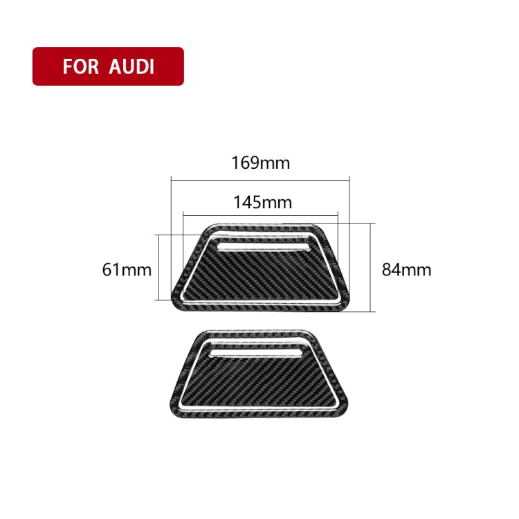 Car Carbon Fiber Ashtray Panel Decorative Sticker for Audi A6 S6 C7 A7 S7 4G8 2012-2018, Left and Right Drive Universal - Car Interior Mouldings by PMC Jewellery | Online Shopping South Africa | PMC Jewellery | Buy Now Pay Later Mobicred