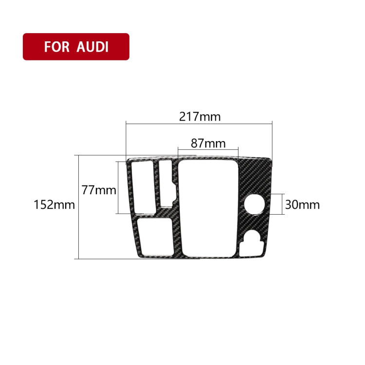 Car Carbon Fiber One-button Start Panel Decorative Sticker for Audi A6 S6 C7 A7 S7 4G8 2012-2018, Left Drive - Car Interior Mouldings by PMC Jewellery | Online Shopping South Africa | PMC Jewellery | Buy Now Pay Later Mobicred