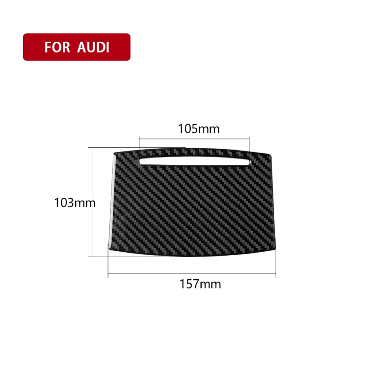 Car Carbon Fiber Water Cup Cover Decorative Sticker for Audi A6 2005-2011, Left and Right Drive Universal - Car Interior Mouldings by PMC Jewellery | Online Shopping South Africa | PMC Jewellery | Buy Now Pay Later Mobicred