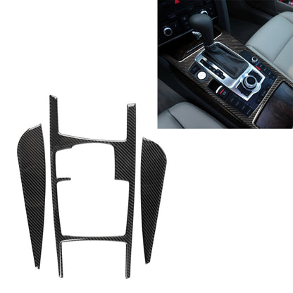 Car Carbon Fiber Gear Shift Position + Side Panel Decorative Sticker for Audi A6 2005-2011, Left Drive, Low Configuration - Car Interior Mouldings by PMC Jewellery | Online Shopping South Africa | PMC Jewellery | Buy Now Pay Later Mobicred