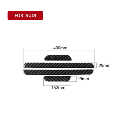 Car Carbon Fiber Threshold Decorative Sticker for Audi A3 2014-2019, Left and Right Drive Universal - Car Interior Mouldings by PMC Jewellery | Online Shopping South Africa | PMC Jewellery | Buy Now Pay Later Mobicred