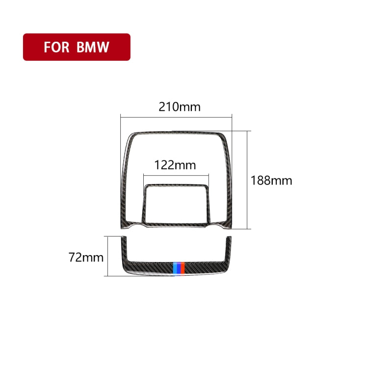 2 in 1 Car Carbon Fiber Tricolor Reading Light Decorative Sticker for BMW E70 X5 / E71 X6 2008-2013, Left and Right Drive Universal - Car Interior Mouldings by PMC Jewellery | Online Shopping South Africa | PMC Jewellery | Buy Now Pay Later Mobicred