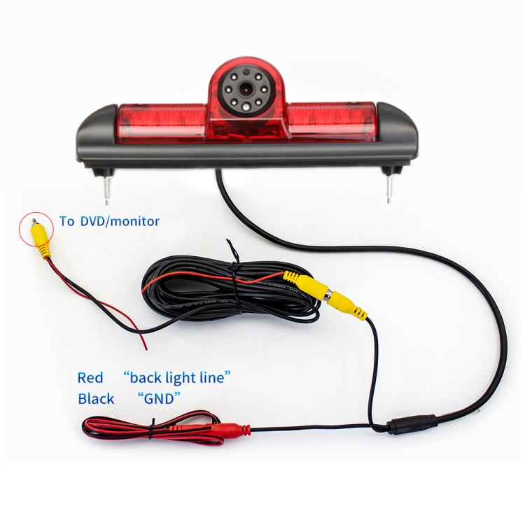 PZ460 Car Waterproof HD High Position Brake Light View Camera for Fiat / Citroen / Peugeot - Rear View Cameras by PMC Jewellery | Online Shopping South Africa | PMC Jewellery | Buy Now Pay Later Mobicred