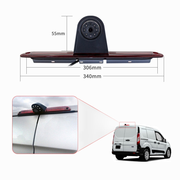 PZ461 Car Waterproof High Position Tail Light Brake Light View Camera + 7 inch Rearview Monitor for Mercedes Benz / Volkswagen - Rear View Cameras by PMC Jewellery | Online Shopping South Africa | PMC Jewellery | Buy Now Pay Later Mobicred