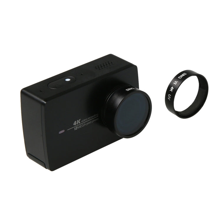 SING for Xiaomi Xiaoyi Yi II Sport Action Camera Proffesional 4K UV Filter(Black) - Lens Filter by PMC TechLife | Online Shopping South Africa | PMC TechLife | Buy Now Pay Later Mobicred
