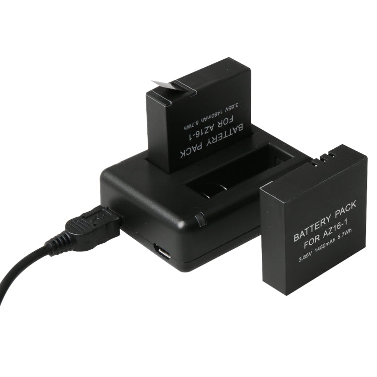 BC-AZ16 Digital Camera USB Dual Batteries Charger for Xiaomi Xiaoyi II 4K - Charger by PMC TechLife | Online Shopping South Africa | PMC TechLife | Buy Now Pay Later Mobicred