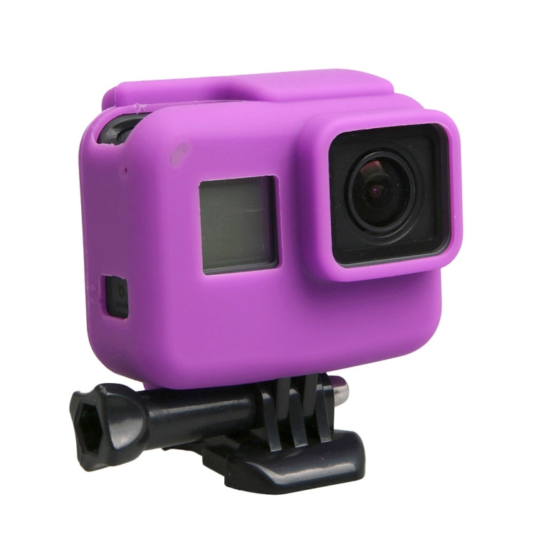 Original for GoPro HERO5 Silicone Border Frame Mount Housing Protective Case Cover Shell(Purple) - Silicone Cases by PMC Jewellery | Online Shopping South Africa | PMC Jewellery | Buy Now Pay Later Mobicred