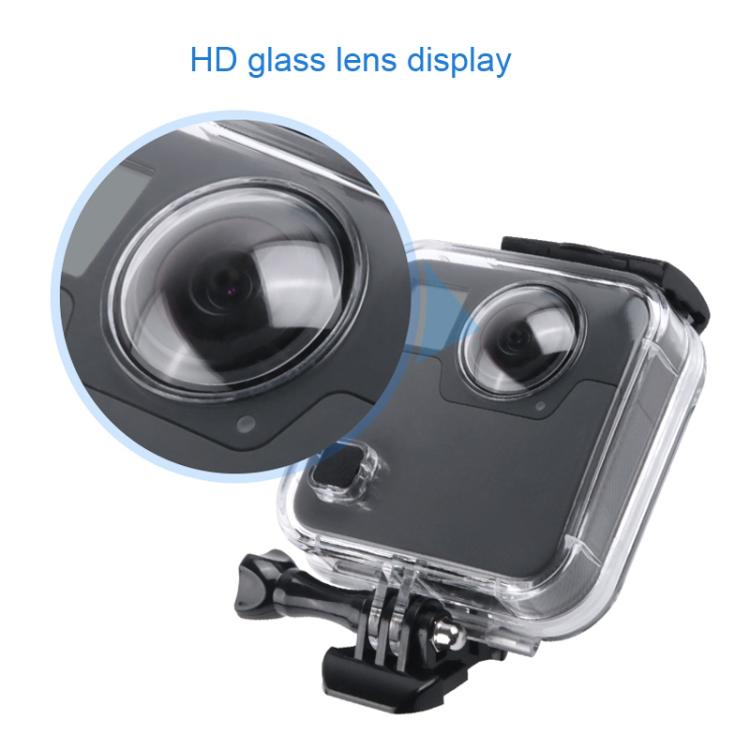 40m Waterproof Housing Protective Case  for GoPro Fusion, with Buckle Basic Mount & Screw & Wrench - Waterproof Cases by PMC TechLife | Online Shopping South Africa | PMC TechLife | Buy Now Pay Later Mobicred