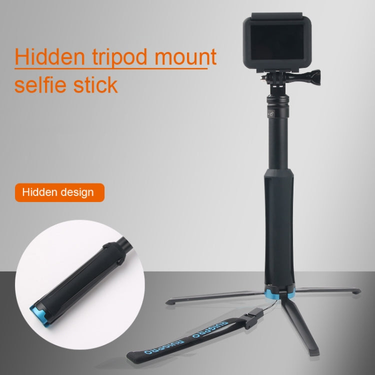 Portable Foldable Tripod Holder Selfie Monopod Stick for GoPro, Insta360, DJI and Other Action Cameras, Length: 23.5-81cm - Extendable Pole by PMC TechLife | Online Shopping South Africa | PMC TechLife | Buy Now Pay Later Mobicred