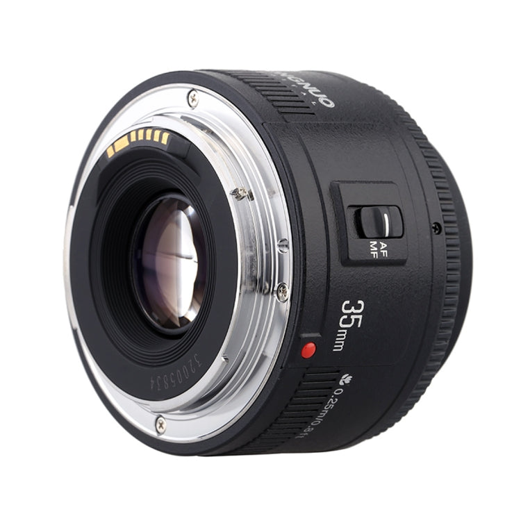 YONGNUO YN35MM F2C 1:2 AF/MF Wide-Angle Fixed/Prime Auto Focus Lens for Canon EOS EF Lens (Black) - free shipping - PMC TechLife - Order now!