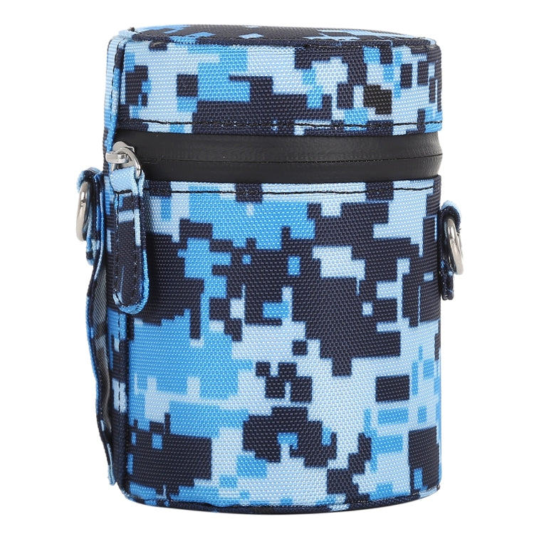 Camouflage Color Small Lens Case Zippered Cloth Pouch Box for DSLR Camera Lens, Size: 11x8x8cm (Blue) - free shipping - PMC TechLife - Order now!