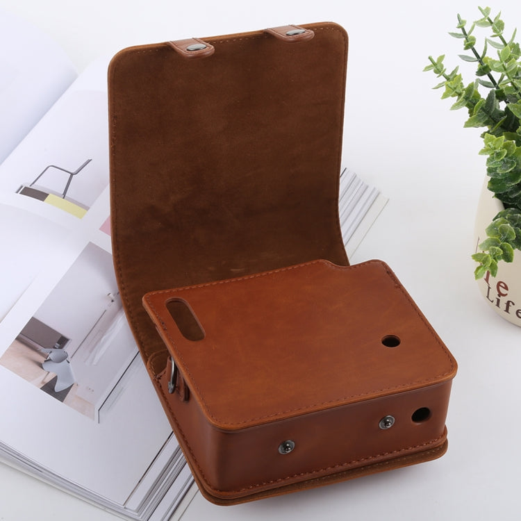 Retro Style Full Body Camera PU Leather Case Bag with Strap for FUJIFILM instax SQUARE SQ6 (Brown) - free shipping - PMC TechLife - Order now!