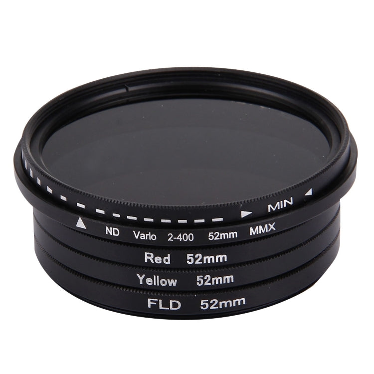 JUNESTAR 4 in 1 Proffesional 52mm Lens Filter(ND2-400 + Red + Yellow + FLD / Purple) for GoPro HERO5 / 4s / 4 / 3+ / 3 / 2 & Xiaomi Xiaoyi Yi I / II 4K & SJCAM Sport Action Camera - free shipping - PMC TechLife - Order now!