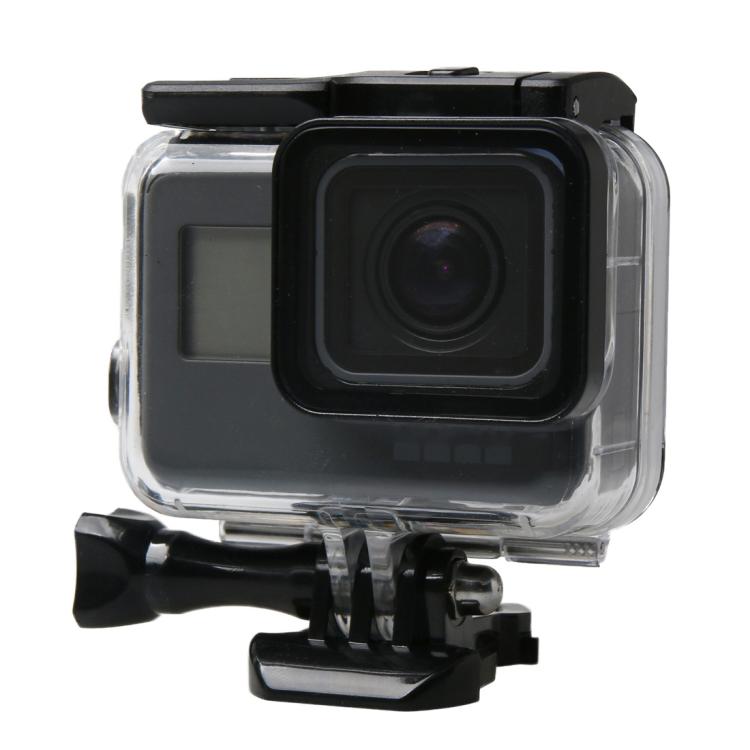 For GoPro HERO6 /5 Black 60m Underwater Waterproof Housing Diving Case with Touch Screen Back Door & Filter / Buckle Basic Mount & Screw, No Need to Disassemble Lens - free shipping - PMC TechLife - Order now!