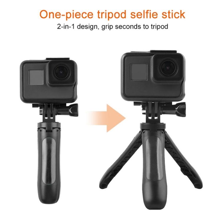 GP446 Multifunctional Mini Fixed Tripod for GoPro, Insta360, DJI and Other Action Cameras(Grey) - Holder by PMC TechLife | Online Shopping South Africa | PMC TechLife | Buy Now Pay Later Mobicred