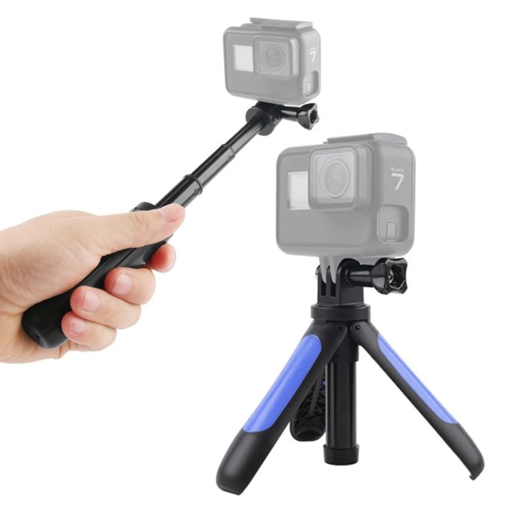 GP446 Multifunctional Mini Fixed Tripod for GoPro, Insta360, DJI and Other Action Cameras(Blue) - Holder by PMC TechLife | Online Shopping South Africa | PMC TechLife | Buy Now Pay Later Mobicred