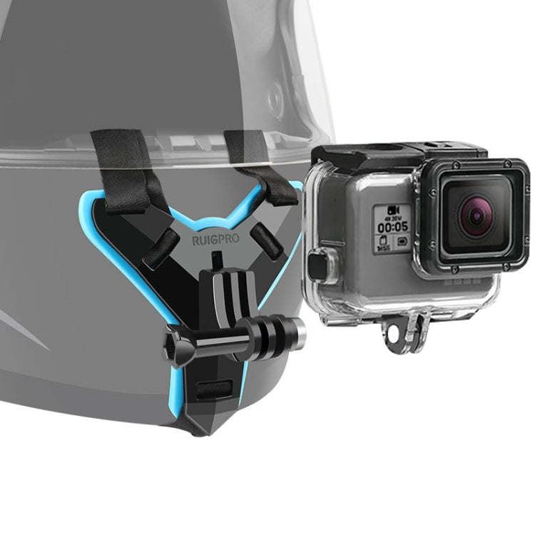 Helmet Belt Mount + Waterproof Housing Protective Case for GoPro HERO7 Black /6 /5 - Helmet Mount by PMC Jewellery | Online Shopping South Africa | PMC Jewellery | Buy Now Pay Later Mobicred