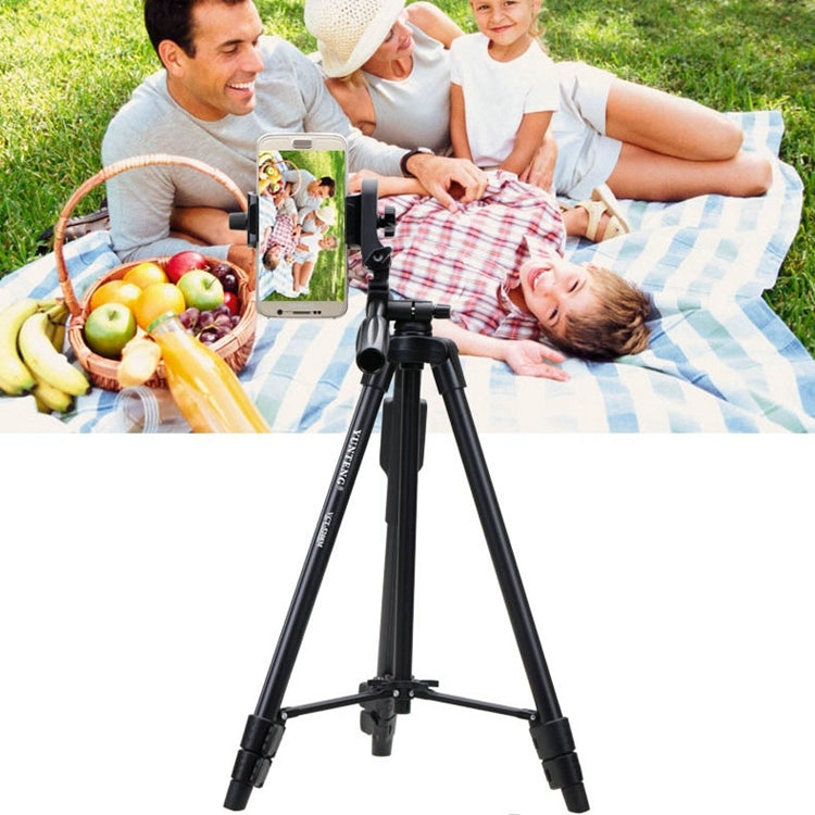 YUNTENG VCT-5208RM Aluminum Magnesium Alloy Leg Tripod Mount with Bluetooth Remote Control & Tripod Head & Phone Clamp for SLR Camera & Smartphones, Height: 125cm - free shipping - PMC TechLife - Order now!